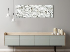 Artgeist Obraz - Alabaster Garden (1 Part) Narrow Veľkosť: 150x50, Verzia: Na talianskom plátne