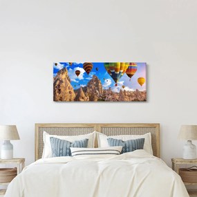 Obraz - Teplovzdušné balóny, Cappadocia, Turkey. (120x50 cm)