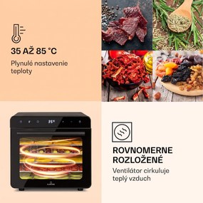 Klarstein Shaftesbury, automatická sušička potravín, 700 W, 35-85°C, časovač, digitálny dotykový displej