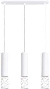 Sollux SL.1688 - Luster na lanku LAMI 3xGU10/10W/230V biela