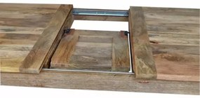 Rozkladací jedálenský stôl HINA 180x90 cm masív/mangovník