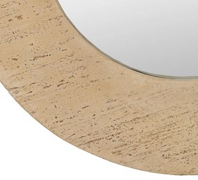 Nástenné zrkadlo s rámom z kameňa 80x80 cm Piedra – Ixia