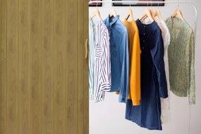 Skladacie dvere 001P svetlý dub matný 90 cm