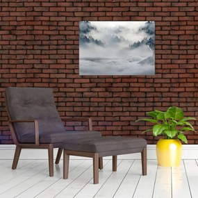 Sklenený obraz vlkov (70x50 cm)