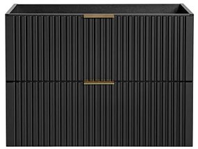 Kúpeľňová skrinka CMD ADEL BLACK 82-80-B-2S čierny mat