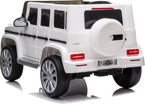 LEAN CARS Elektrické autíčko Mercedes G500 LED MP3 diaľkové ovládanie biele