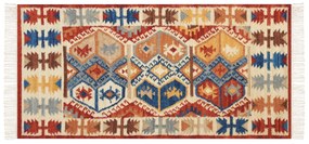 Vlnený kelímový koberec 80 x 150 cm viacfarebný VANASHEN Beliani
