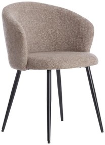 Béžové kovové jedálenské kreslá v súprave 2 ks Radaja – Light &amp; Living