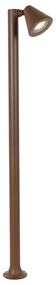 Moderný vonkajší stĺpik hrdzavo hnedý 100 cm IP44 nastaviteľný - Ciara