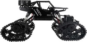 KIK Diaľkovo ovládané RC Horolezecké auto 4x4 Crawler 2v1 (pásy/kolesá) čierne 2,4 GHz