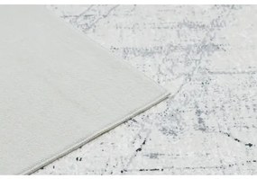 ANDRE 1023 umývací koberec vzor rámu, mramor protišmykový - čierna -biela Veľkosť: 80x150 cm