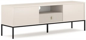 TV stolík/skrinka Magara 2D1S (kašmír + čierna). Vlastná spoľahlivá doprava až k Vám domov. 1123684