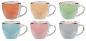 Keramická šálka Pastel 90 ml sada 6ks