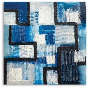 Gario Obraz na plátne Modrá abstrakcia Rozmery: 30 x 30 cm