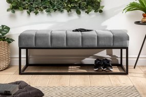 Bighome - Lavica PETITE 110 cm - svetlosivá