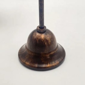 Luster na reťazi RETRO 2xE27/60W/230V medená/patina