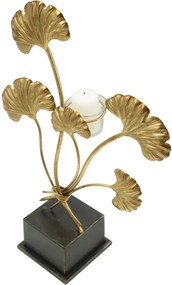 Svietnik Iris 44 cm zlatá/čierna