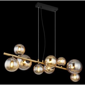 Globo 56135-9H - LED Luster na lanku RIHA 9xG9/3W/230V mosadz