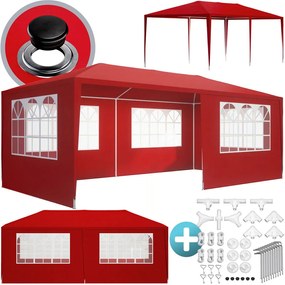 Párty stan NEAPOL, 3x6m, červená Jurhan