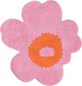 Kúpeľňová predložka Unikko 73x74, ružovo-oranžová