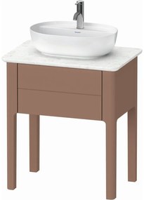 DURAVIT Luv stojaca skrinka pod umývadlo, pod dosku, 1 zásuvka, 638 x 450 x 743 mm, mandľová matná lakovaná, LU956005454