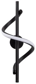 Čierne LED nástenné svietidlo ø 7 cm Likma – Opviq lights