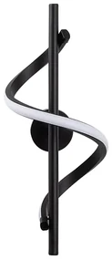 Čierne LED nástenné svietidlo ø 7 cm Likma – Opviq lights
