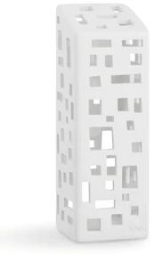 Biely keramický svietnik Kähler Design Urbania Lighthouse High Building