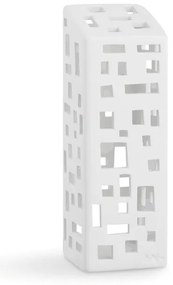 Biely keramický svietnik Kähler Design Urbania Lighthouse High Building