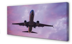 Obraz canvas Mraky obloha lietadlo 120x60 cm