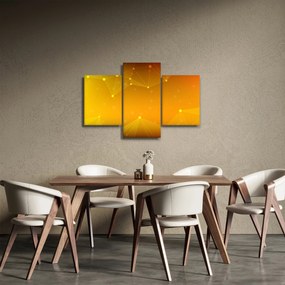 Abstraktný žltý obraz (90x60 cm)