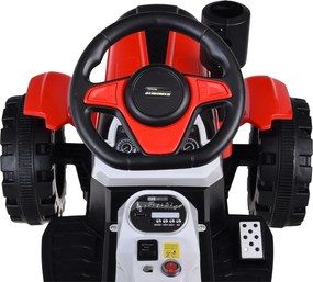 JOKOMISIADA Traktor s akumulátorovým prívesom svieti PA0234 červený