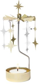 Pluto Design Rotujúci svietnik Sparkle Gold / Silver