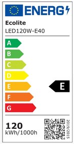 ECOLITE LED žiarovka SMD, 120W, E40, 5000K, 15600lm, studená biela