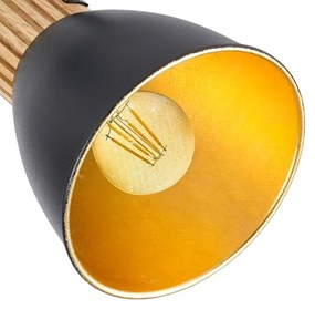 Brilagi - Bodové svietidlo ODENSE 2xE14/10W/230V kaučukovník/čierne