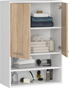 Závesná kúpeľňová skrinka Fin W64 2D 64 cm - výber z 4 prevedení