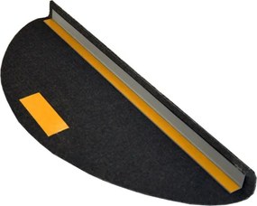 Vopi Nášľapy na schody Quick step antracit polkruh, samolepiaci - 24x65 polkruh (rozmer vrátane ohybu)