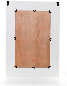 Dekorstudio Zrkadlo v drevenom ráme 60x84,5cm - biele
