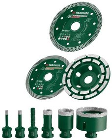 Parkside®  Kufrík s náradím na obklady a dlažbu, 9-dielna súprava  (100395730)