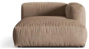 Svetlohnedý zamatový modul pohovky (pravý roh) Martina – Micadoni