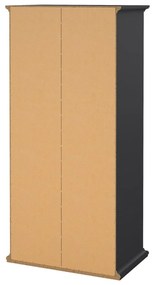 Sivá šatníková skriňa 96x201 cm Paris – Tvilum