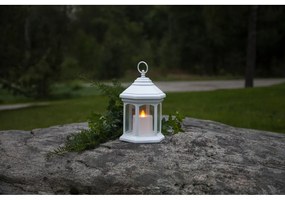 Biely LED lampáš Star Trading Linta, výška 26 cm