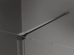 Mexen Velar, posuvné sprchové dvere do otvoru 100 cm, 8mm sklo námraza, brúsený grafit, 871-100-000-31-95