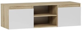 Moderný bezúchytkový TV stolík MODERN 120 cm - rôzne farebné prevedenia biela