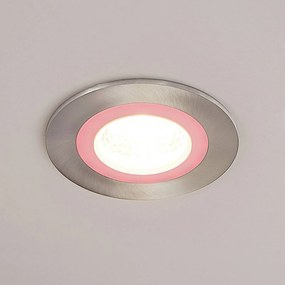 Lindby Noor zapustené LED svietidlo RGBW, nikel