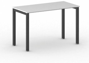 Stôl Square s čiernou podnožou 1200 x 600 x 750 mm, biela