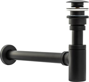 Sifón s click/clack zátkou MAXMAX Rea čierny - univerzálny