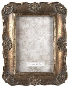 Zlatý zdobený retro fotorámček - 19 * 2 * 24 cm / 13 * 18 cm