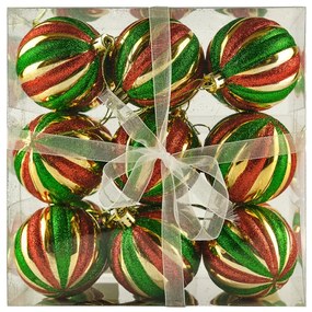 DECOLED Súprava ozdôb, d. 6 cm, farebné