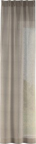 Záves so systémom FLEX (dvojité spony flex) farba produktu béžová látka polopriehľadný, zapletaná